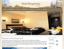 Tablet Screenshot of hotelrougenoire.com